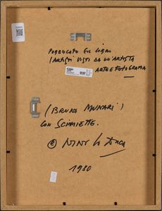 Nino Lo Duca : Bruno Munari con Scimiette  - Asta Fotografia - Associazione Nazionale - Case d'Asta italiane