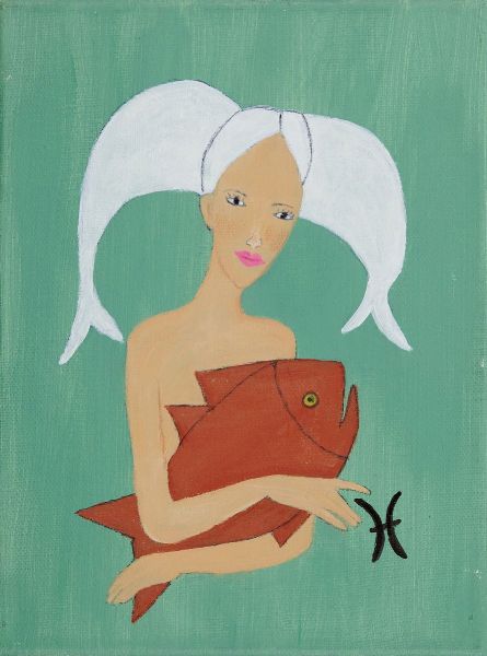 Luisa Genovesi : Pesci  - Asta Asta di Arte Moderna e Contemporanea  - Associazione Nazionale - Case d'Asta italiane