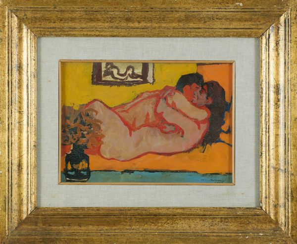 Marcello Boccacci : I due innamorati  - Asta Asta di Arte Moderna e Contemporanea  - Associazione Nazionale - Case d'Asta italiane