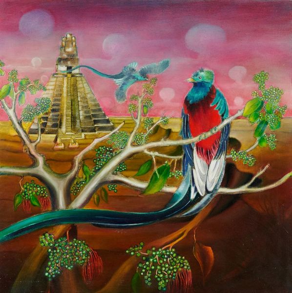 Anonimo : Dal ciclo inseguendo il volo di una farfalla- Il sacro Queztal  - Asta Asta di Arte Moderna e Contemporanea  - Associazione Nazionale - Case d'Asta italiane