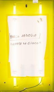Marco Lodola : Carta da gioco  - Asta Asta di Arte Moderna e Contemporanea  - Associazione Nazionale - Case d'Asta italiane