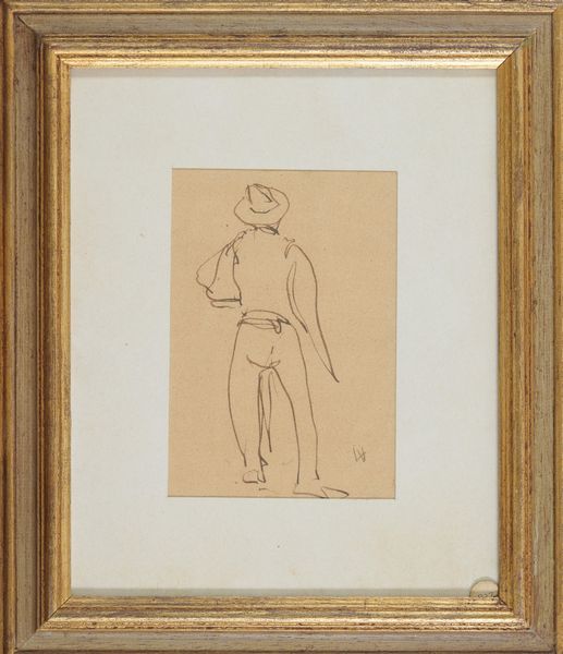 Lorenzo Viani : Figura di uomo di spalle  - Asta Arte Moderna e Contemporanea - Associazione Nazionale - Case d'Asta italiane