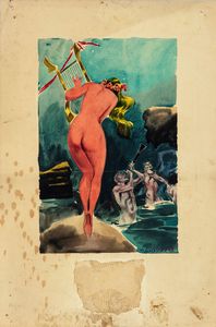 Vittorio Cossio - Ninfa e Satiri