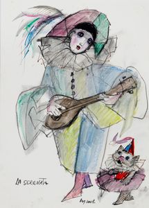 EMANUELE LUZZATI - La serenata