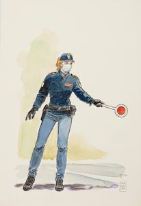 Milo Manara - Lockdown Heroes - Poliziotta