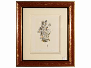 Renato Guttuso - Vaso con fiori