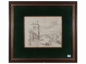 Scuola veneta del XIX secolo - Scorci veneziani