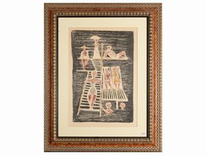 Massimo Campigli - Il trampolino 1954