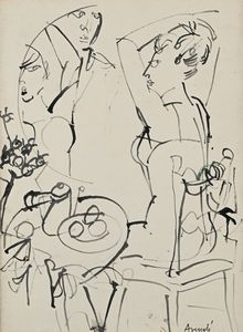 Marcello Avenali - Donne al tavolino