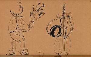 Giovanni Stradone - Giocolieri con fiori e palla