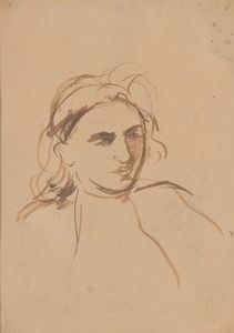 GIULIO TURCATO - Ritratto di Viviana Chilanti