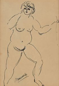 Sante Monachesi - nudo di donna