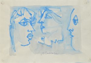 MINO MACCARI - Tre figure