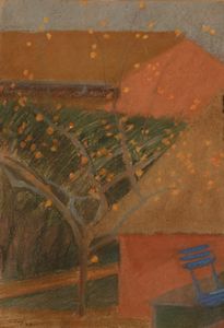 Thomas Corey - Paesaggio con albero di pesco