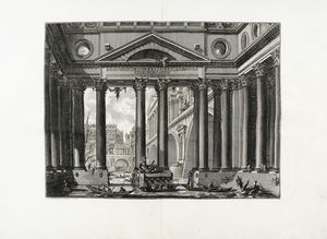 GIOVANNI BATTISTA PIRANESI - Vindicibus et protectoribus bonarum artium I.B. Piranesius.