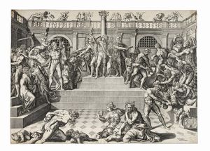 NICOLAS BEATRIZET - La strage degli innocenti.
