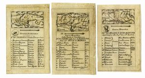 AGOSTINO DA RABATTA - Du.° di Milano, e D.° di Mantova Appartengono alla Aug:ma casa d'Austria / Governo Monarchico Gallia Togata, et Cispadana, ora D.°di Parma  della Casa di Borbone e Stati del Duca di Modena / Governo Aristocratico R.a di Venezia o Gallia Transpadana.