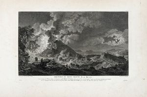 HEINRICH GUTTENBERG - Eruption du mont Vésuve, du 14 Mai 1771.