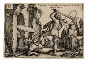 HANS SEBALD BEHAM - Ercole e Caco.