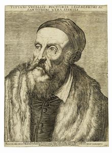 AGOSTINO CARRACCI - Titiani Vecellii pictoris celeberrimi ac famosissimi vera effigies.
