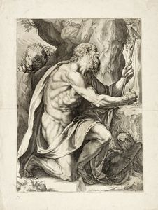 AGOSTINO CARRACCI - San Gerolamo penitente.