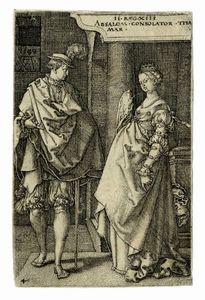 HEINRICH ALDEGREVER - Absalom consola Tamar.