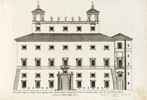 Pietro Ferrerio - Palazzi di Roma de piu celebri architetti disegnati da Pietro Ferrerio pittore et architetto.