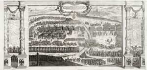 GALEAZZO GUALDO PRIORATO - Ordinanza della cavalcata che si fece nell'ingresso in Vienna dell'Augustiss.ma Imp.ce Margherita fuori della Porta d'Ungheria li V Decembre MDCLXVI.