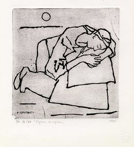 Felice Casorati - Figura in riposo.
