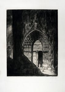 FRANK SEPP - Westportal des Straßburger Münsters ( Portale ovest della cattedrale di Strasburgo).
