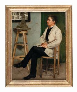 Tito Conti - Ritratto di scultore.