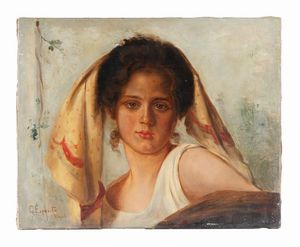 Gaetano Esposito - Ritratto di giovane ragazza.