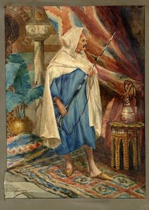 MARIANO FORTUNY Y MARSAL - Figura orientale.