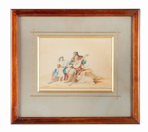 DIETRICH WILHELM LINDAU - Suonatore e madre.