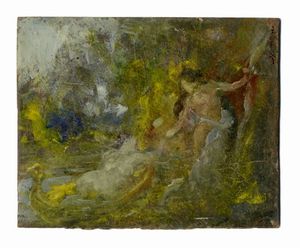 Armando Spadini - Mos� salvato dalle acque.