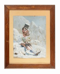 Emilio Lapi - Caricatura di Telemaco Signorini.