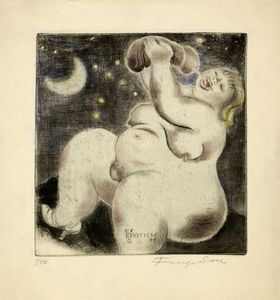 MICHEL FINGESTEN - Lotto composto di 2 incisioni erotiche.