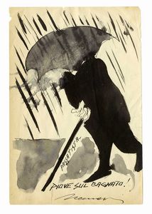 NERINO NANNETTI (NERI) - Lotto composto di 4 disegni.