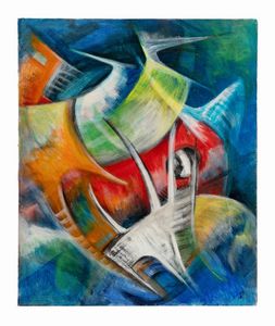 CLAUDIO JUAREZ - Composizione astratta.