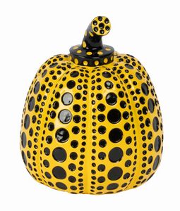 YAYOI KUSAMA - Yellow and Black Pumpkin.