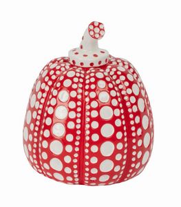 YAYOI KUSAMA - Red and White Pumpkin.