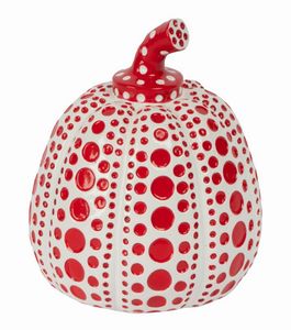 YAYOI KUSAMA - White and Red Pumpkin.