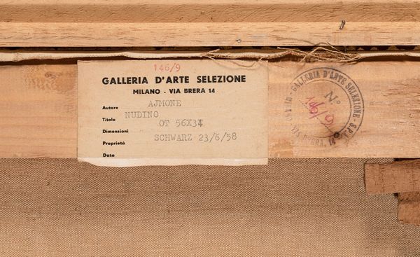 Ajmone Giuseppe : Nudo, 1955  - Asta Arte Moderna, Contemporanea e Fumetti - Associazione Nazionale - Case d'Asta italiane