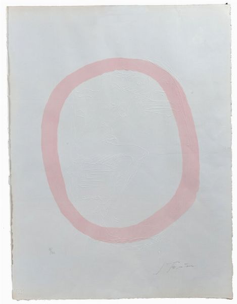 FONTANA LUCIO : Nudo rosa, 1967  - Asta Arte Moderna, Contemporanea e Fumetti - Associazione Nazionale - Case d'Asta italiane