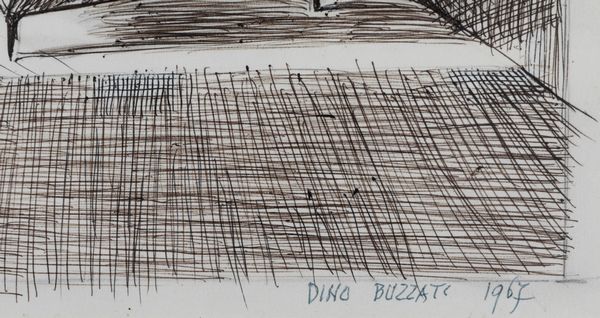 Buzzati Dino : Nube di Giove, 1967  - Asta Arte Moderna, Contemporanea e Fumetti - Associazione Nazionale - Case d'Asta italiane
