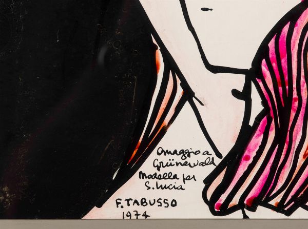 Tabusso Francesco : Omaggio a Grunenwald - Modello per S. Lucia, 1974  - Asta Arte Moderna, Contemporanea e Fumetti - Associazione Nazionale - Case d'Asta italiane