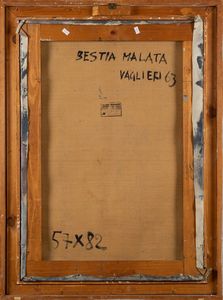 Vaglieri Tino : Bestia malata, 1963  - Asta Arte Moderna, Contemporanea e Fumetti - Associazione Nazionale - Case d'Asta italiane