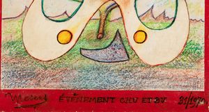 Mesens Edouard Lon Thodore : vnement chu et bu, 1970  - Asta Arte Moderna, Contemporanea e Fumetti - Associazione Nazionale - Case d'Asta italiane