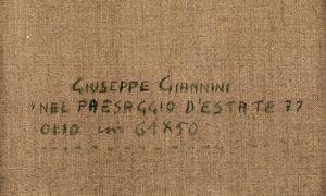 Giannini Giuseppe : Nel paesaggio destate, 1977  - Asta Arte Moderna, Contemporanea e Fumetti - Associazione Nazionale - Case d'Asta italiane
