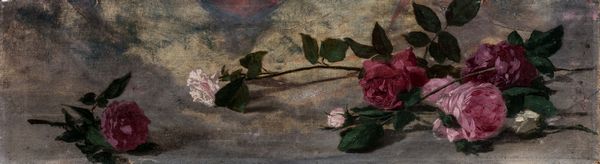 Attribuito a Nicol Barabino (Sampierdarena 1832 - Firenze 1891) : Natura morta con rose rosa  - Asta Dipinti Antichi e Arte del XIX Secolo - Associazione Nazionale - Case d'Asta italiane